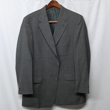 HSM Hart Schaffner Marx 42R Gray Silver Button 2Bn Blazer Suit Jacket Sp... - £23.64 GBP