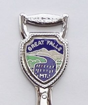 Collector Souvenir Spoon USA Montana Great Falls Cloisonne Emblem Shovel... - $6.99