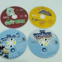 Nintendo Wii Games Lot of 4 Bundle Smurfs Dance Party Smurfs 2 Spongebob Krusty  - £17.83 GBP