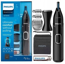 Philips NT5650 Trimmer Ear Clipper Eyebrow Nose Beard Hair Battery Case Comfort - £44.30 GBP