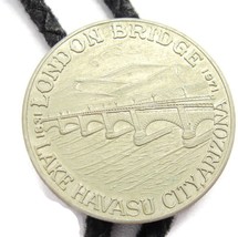 Vintage Lake Havasu City Arizona London Bridge Bolo Neck Tie Silver Tone... - £48.11 GBP