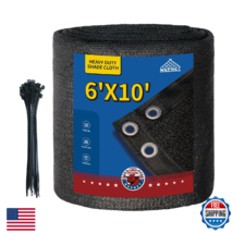 MVPNET 6x10Ft 90% Blockage Privacy Fence Screen HDPE Mesh Tarp Windbreak - $40.79
