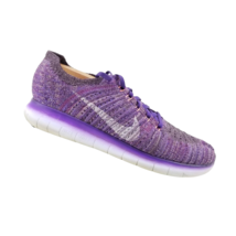 Nike Free RN Flyknit Running Shoes Womens Purple White Sneakers Shoes Si... - $33.50