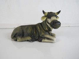 Vintage O&#39;Well Heritage Porcelain Replacement Bull Cow Christmas Nativity - $11.30