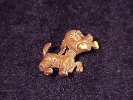 Dog With Bone Pin, vintage - $7.95