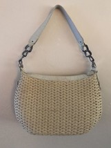 Brighton Woven Beige Straw &amp; Leather Handbag Purse  - £16.46 GBP