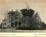 Presbyterian Church Apollo Pennsylvania PA 1900s UDB Postcard Frank Wray... - $13.51