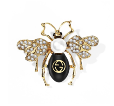 GG Honey Bee Brooch Vintage Look Celebrity Broach Gold Silver Plated Pin GGG - £20.11 GBP