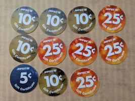 11 US MILITARY AAFES POGS (GIFT CERTIFICATES) 5-10-25 CENTS POGS. as pic... - $11.99