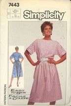 Simplicity 7443 Easy Sew Dress Size 8 Cut - £3.12 GBP