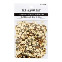 Spellbinders Smooth Disc Sequins - Gold - £10.45 GBP
