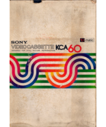 Sony Video Cassette KCA 60 - $5.95