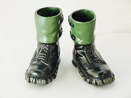 1/6 Scale Action Figure Accessory Footwear All Weather Waterproof Boot Green ... - £11.21 GBP