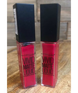 (2) Maybelline Color Sensational Vivid Matte Liquid Lipstick in Fuchsia ... - £7.45 GBP