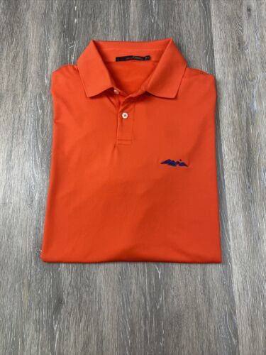 Primary image for Ralph Lauren RLX Golf Polo Shirt Mens Extra Large Orange Short Sleeve Golfing