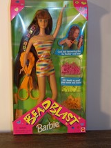 Bead Blast Barbie Reddish Brown Long Hair Doll 1997 Mattel 18890 New  - £31.37 GBP