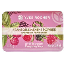 An item in the Health & Beauty category: Yves Rocher Raspberry Peppermint Energizing Soap (80g) - 2.8 oz
