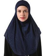  Women&#39;s Modest Muslim Rhinestones Instant Hijab Jersey Headscarf  - £13.35 GBP