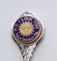 Collector Souvenir Spoon USA California Palm Springs P.S. I Love You Cloisonne - £4.01 GBP