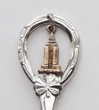 Collector Souvenir Spoon USA New York Empire State Building Charm Map Bowl - £3.12 GBP