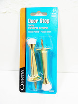 Door Stops Brass Plated Screw In Decorative  3 inch Heavy Duty Wall Bumper Stop  - £5.93 GBP