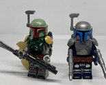 Boba Fett And Jango Fett Minifigurse Star Wars Mandalorian Bounty Custom... - €13,52 EUR
