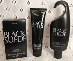 Black Suede - 3 Piece Gift Set - Cologne, Aftershave, Hair and body wash  - $35.96