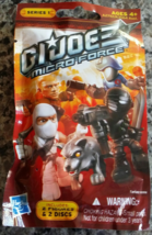 GI JOE Micro Force Series 1 Mystery Bag by HASBRO - 2 figures &amp; 2 Discs - £3.91 GBP