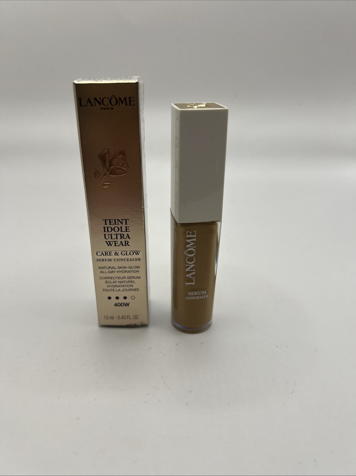 Lancome Teint Idole Ultra Wear Care &amp; Glow Serum Concealer 400W 0.43 oz - $18.80