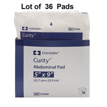 36 Ct Curity Abdominal Pads ABD Sterile 5" x 9" Gauze Bandage Pads 9190A - $24.39