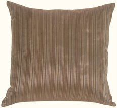 PILLOW DÉCOR Fine Stripe in Silver Blue Silk Accent Pillow - $550.33 MXN