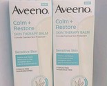 Lot of 2 Aveeno Calm + Restore SkinTherapy Balm for SensitiveSkin 1.7 Oz - £11.57 GBP