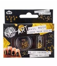 Skulls &amp; Studs Do It Yourself Nail Art Kit Nail Rock Gold NIB Halloween ... - £3.77 GBP