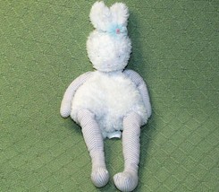 14&quot; BUNNIES BY THE BAY BUNNY PLUSH WHITE RABBIT FLOPPY LEGS STUFFED ANIM... - $13.86