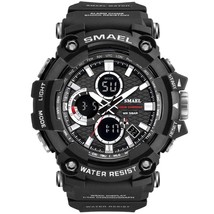 Sport Watch Dual Time Men Watches 50m WaterproofMale Clock  Military Watches for - £31.09 GBP