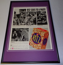 1937 Ritz Crackers Framed 11x17 ORIGINAL Vintage Advertising Poster - $69.29