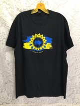 Black Graphic T-shirt Size XL &quot;I Stand With Ukraine&quot; - $18.55