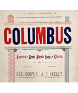 Columbus March 1892 Sheet Music Victorian 400th American Disc Anniversar... - £158.02 GBP