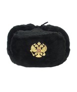 Authentic Russian Military KGB Ushanka Hat W/ Imperial Eagle Badge Included - $34.95+