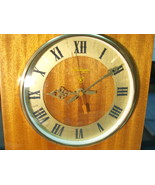 VINTAGE RARE RUSSIAN USSR SOVIET WOODEN QUARTZ WALL CLOCK ANTARES 1975 - $97.33 CAD