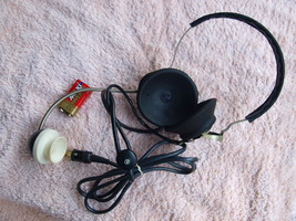 Vintage Soviet Russian USSR Military Ham Headphones With Mic 50 OHMS Bak... - £26.07 GBP