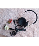Vintage Soviet Russian USSR Military Ham Headphones With Mic 50 OHMS Bak... - $44.36 CAD