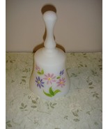 Fenton White Satin Bell Hand Painted With Floral - £13.15 GBP