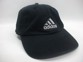 Adidas Hat Black Strapback Climalite Baseball Cap Laundered - £15.94 GBP
