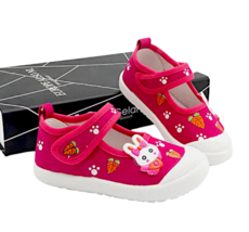 Carrot Bunny Girls Canvas Sneakers Comfort Soft Sole Kids Shoes Toddler ... - $21.50+