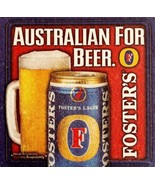 Foster&#39;s Lager Coaster Vintage Brewery Bloomin Onion Food Promo Collecti... - $27.32 CAD