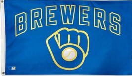 Wincraft MILWAUKEE BREWERS One Sided Deluxe 3 x 5 Flag  NEW - Great Gift! - $48.37