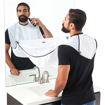 Shaving Apron for Man Beard Care Bib Face Shaved Hair Adult Bibs Shaver - £11.95 GBP