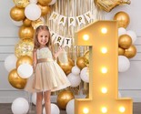 3Ft Marquee Light Up Numbers, Mosaic Numbers For Balloons, Number 1 Ball... - $43.99