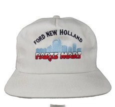 VTG Ford New Holland Embroidered Parts Mart K-Products Snapback Hat USA EUC - £10.03 GBP